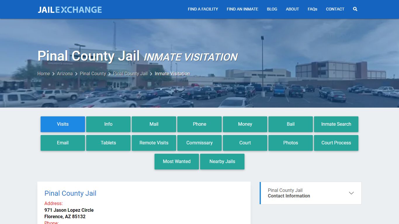 Inmate Visitation - Pinal County Jail, AZ - Jail Exchange