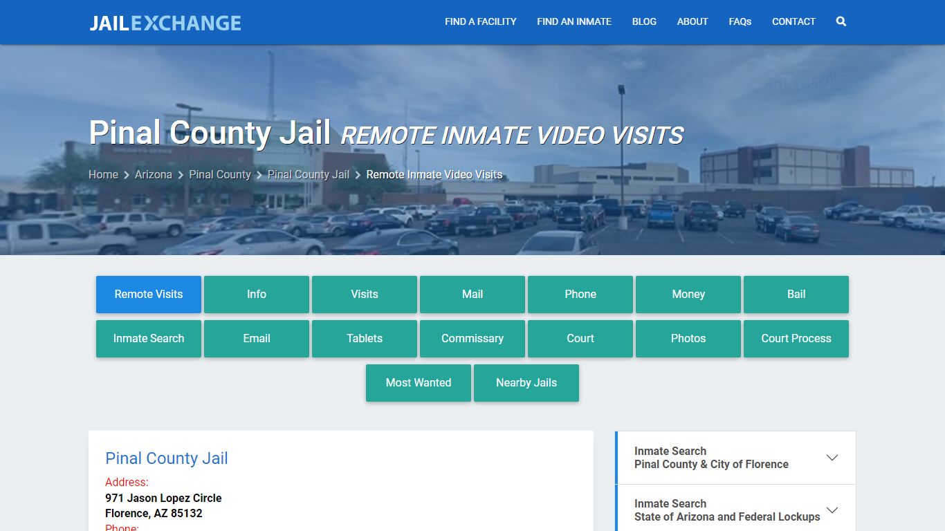Video Visitation - Pinal County Jail, AZ - Jail Exchange